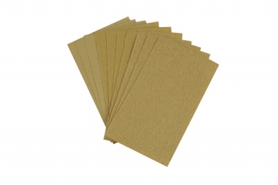Assorted Sandpaper Sheets x10 pack